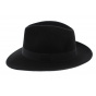 chapeau feutre laine noir