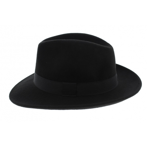 chapeau feutre laine noir chapeau feutre laine noir