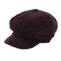 Velvet newsboy cap - Violet - Traclet Boutique Reference: 6195 | Traclet Hat Shop