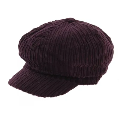Velvet newsboy cap - Violet - Traclet Boutique Reference: 6195 | Traclet Hat Shop