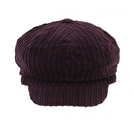 Casquette gavroche velours - Violine Casquette gavroche velours - Violine