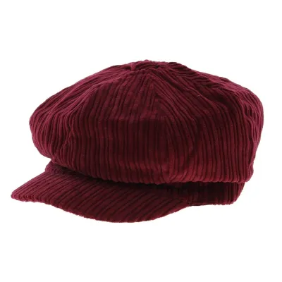 Casquette gavroche velours Bordeaux - Traclet Reference : 6196 | Chapellerie Traclet