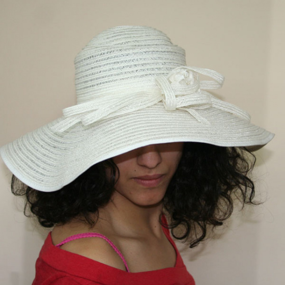 White floppy hat White floppy hat