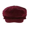 Burgundy Velvet Newsboy Cap - Traclet Reference: 6196 | Traclet Hat Shop