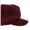Burgundy Velvet Newsboy Cap - Traclet Reference: 6196 | Traclet Hat Shop