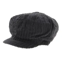Casquette Gavroche Velours Gris - Traclet Reference : 6197 | Chapellerie Traclet