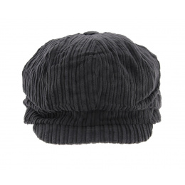 Cap Gavroche Velours Gris - Traclet