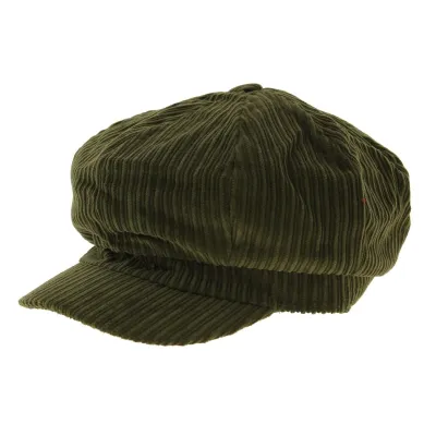 Casquette Gavroche Velours Kaki - Traclet Reference : 6198 | Chapellerie Traclet