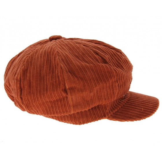 Casquette gavroche velours Rouille - Traclet Casquette gavroche velours Rouille - Traclet