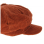 Rust velvet newsboy cap - Traclet