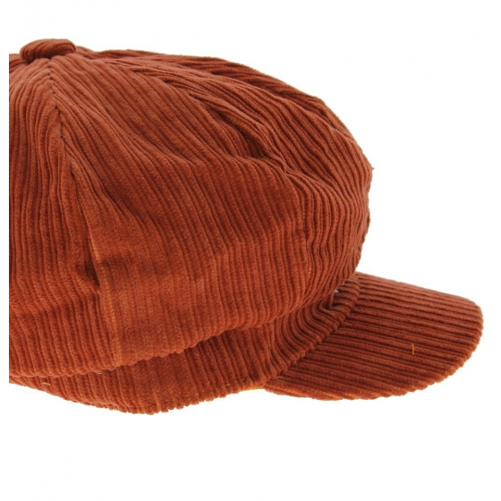 Casquette gavroche velours Rouille - Traclet Casquette gavroche velours Rouille - Traclet