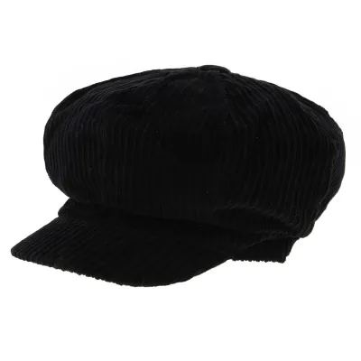 Casquette gavroche velours Noir - Traclet