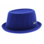 PorkPie Wool Mowbray Blue Hat - Kangol