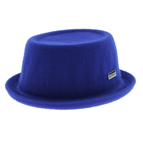 Chapeau PorkPie Wool Mowbray Bleu - Kangol Chapeau PorkPie Wool Mowbray Bleu - Kangol