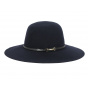 Joan Wide-Brimmed Hat Midnight Blue - Betmar
