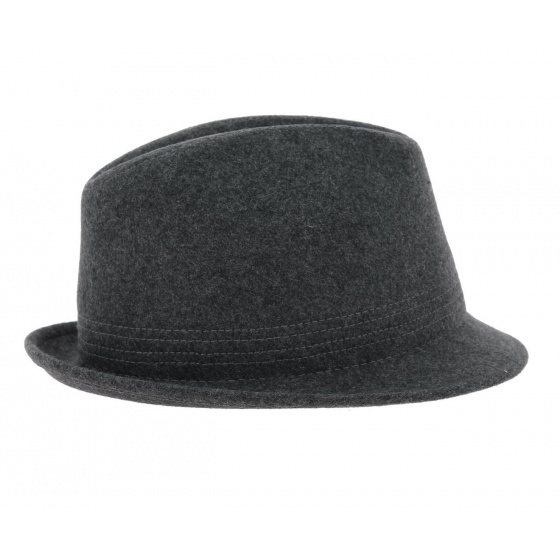 Chapeau trilby feutre - Anthracite