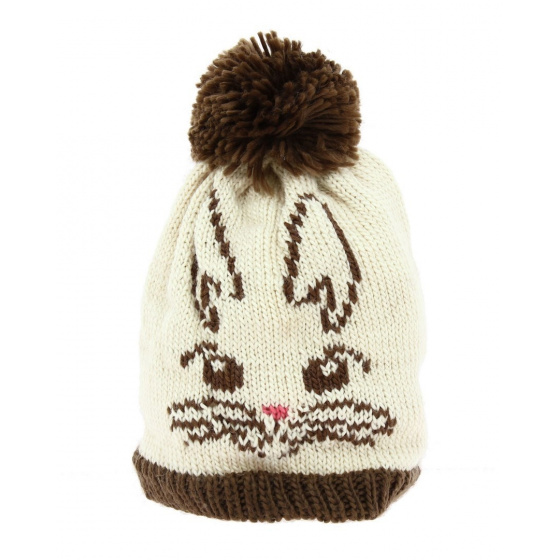 The Whiskers Cream Beanie - Coal