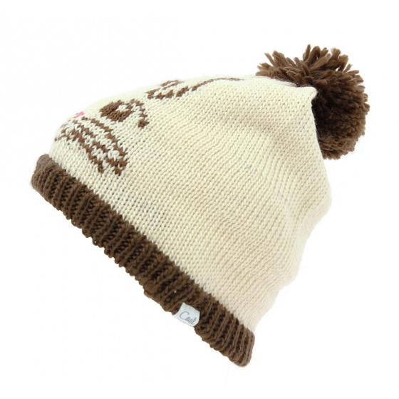 The Whiskers Cream Bonnet - Coal