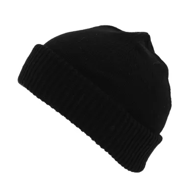 Bonnet Cousteau laine made in france - Noir - Boutique Traclet Reference : 6325 | Chapellerie Traclet