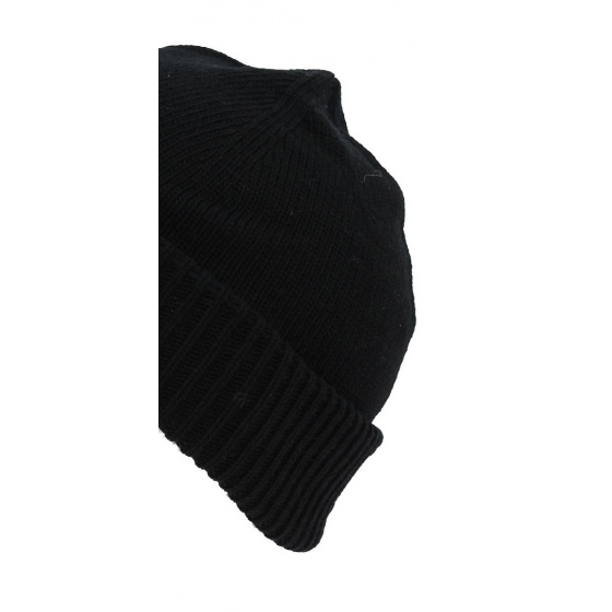 Cousteau wool beanie Made in France - Black