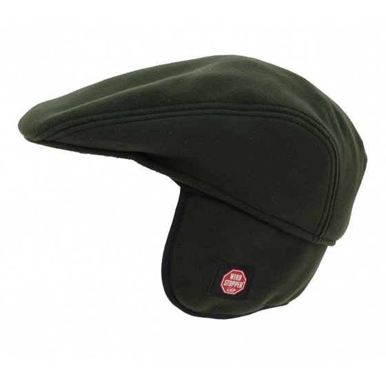 Olive Sestrieres flat cap - Windstopper