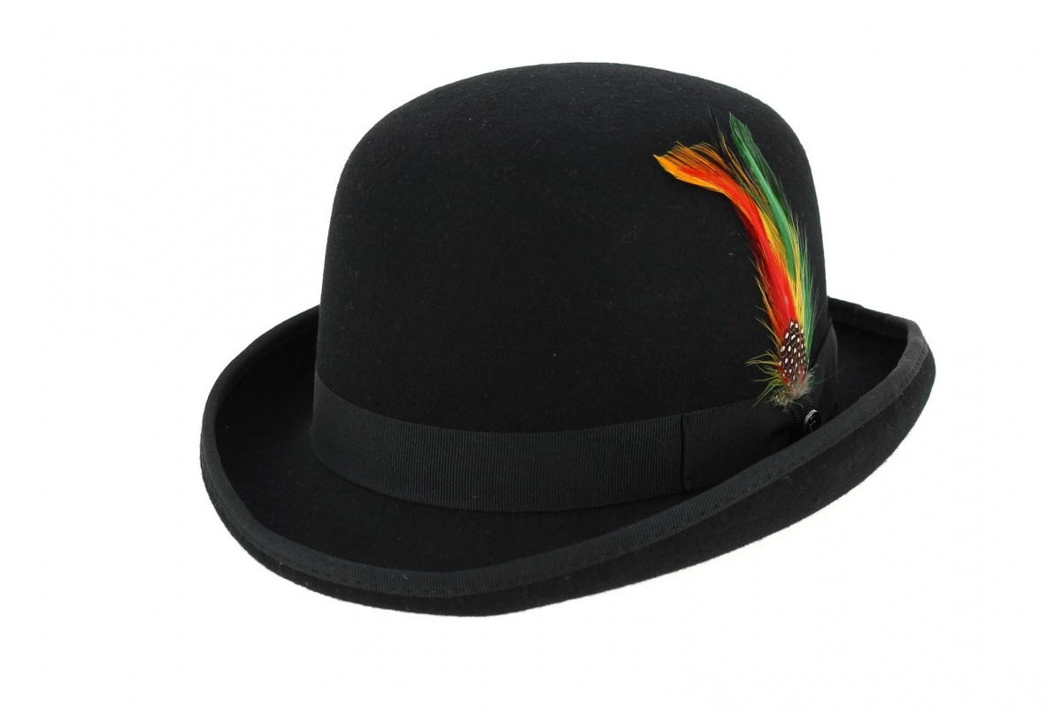 Chapeau Melon English Derby Feutre Laine Jaxon