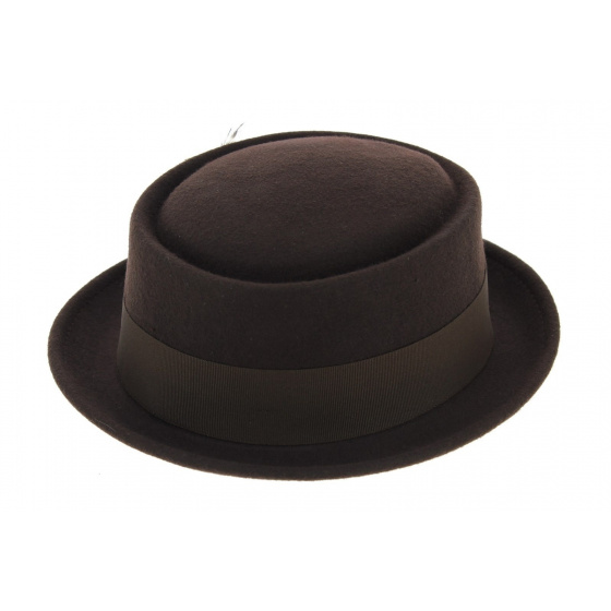 Brown Walworth Pork Pie Hat - Jaxon Brown Walworth Pork Pie Hat - Jaxon