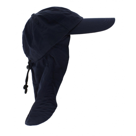 Casquette Saharienne Rosholt Marine UPF 50+