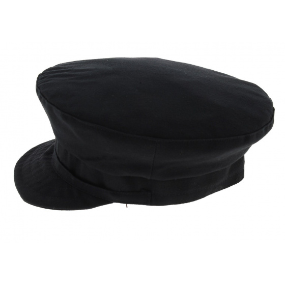 Black Cotton Engineer Cap - TRACLET Black Cotton Engineer Cap - TRACLET