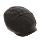 Brown kid leather Hatteras cap - Stetson