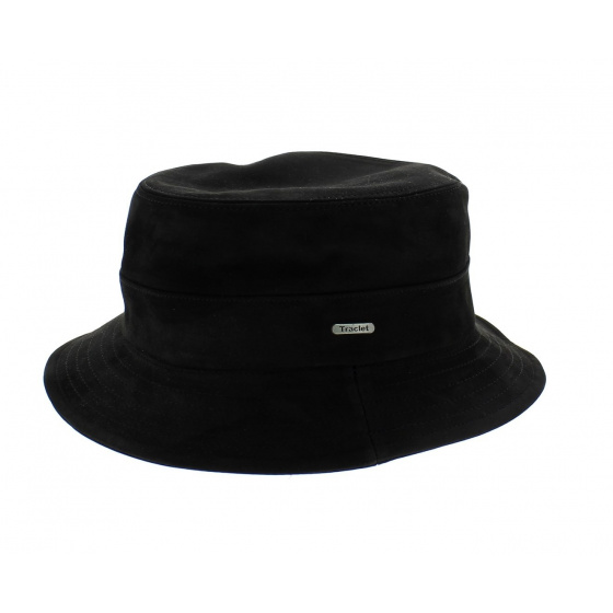 Leather bucket hat