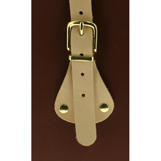 Brown leather hat box - Traclet