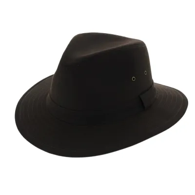 Chapeau Traveller Wrangler Coton Huilé - Jacaru Reference : 1979 | Chapellerie Traclet
