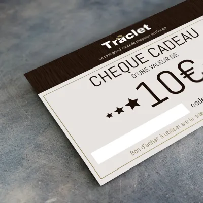 Traclet gift certificate 10 euros Reference: 303 | Chapellerie Traclet