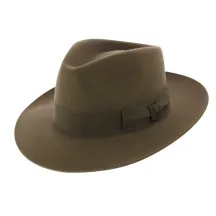 Taupe Rabbit Fur Felt Fedora Hat - Traclet Reference: 6388 | Traclet Hatters