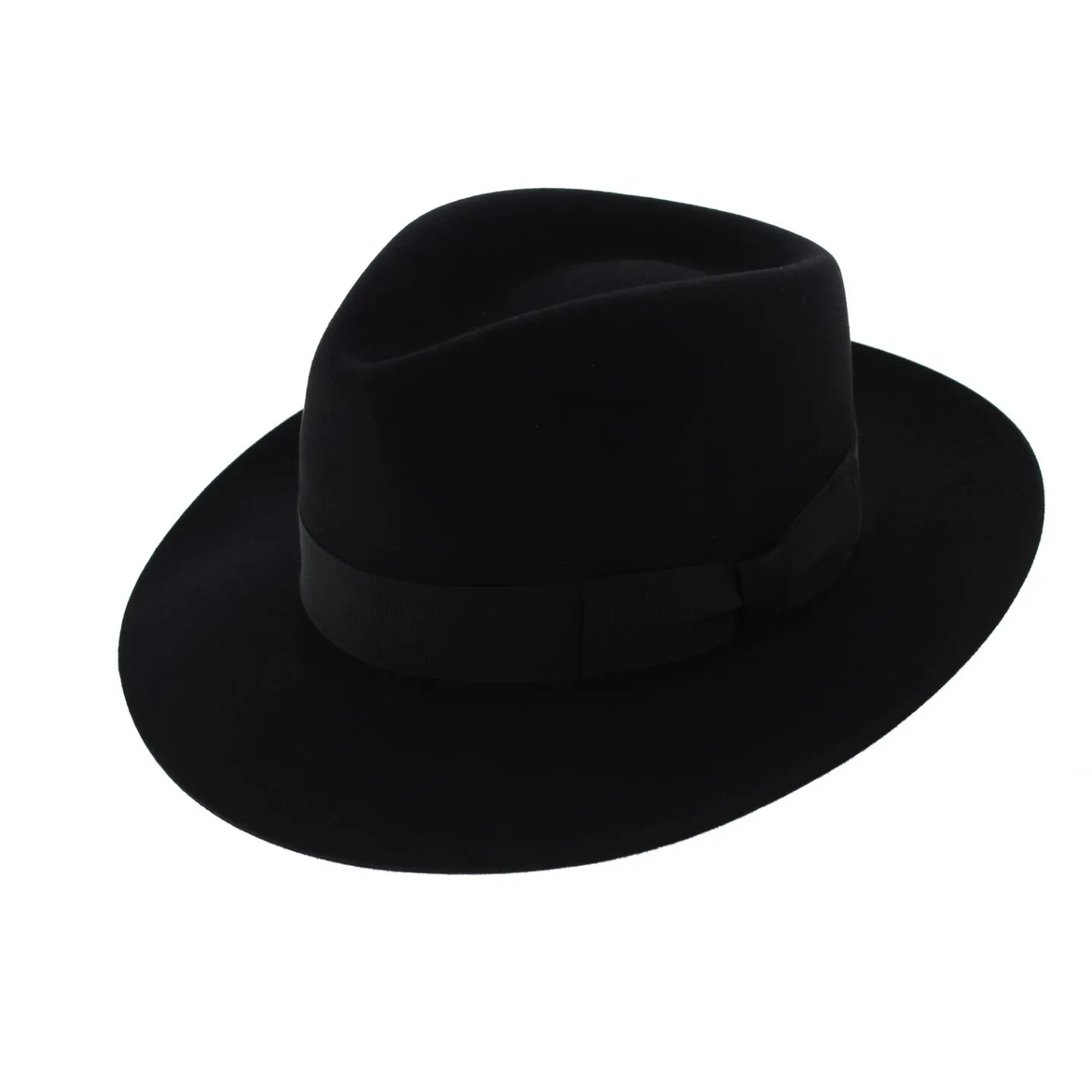 Chapeau Fédora Feutre poil de lapin Noir - Traclet Reference : 6390 | Chapellerie Traclet