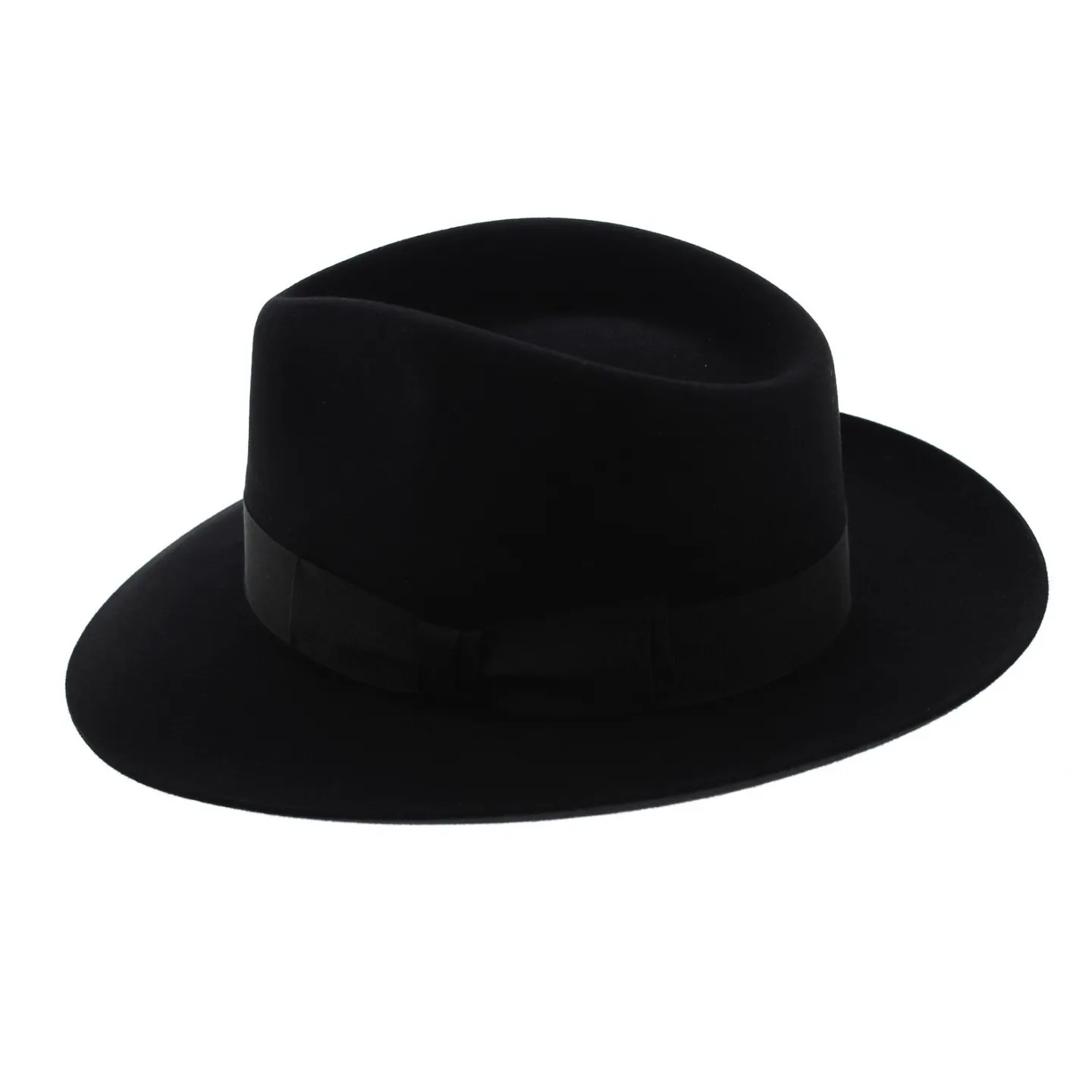 Chapeau Fédora Feutre poil de lapin Noir - Traclet Reference : 6390 | Chapellerie Traclet