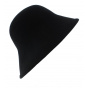 Multi-Shape Wool Felt Cloche Hat Black - Scala
