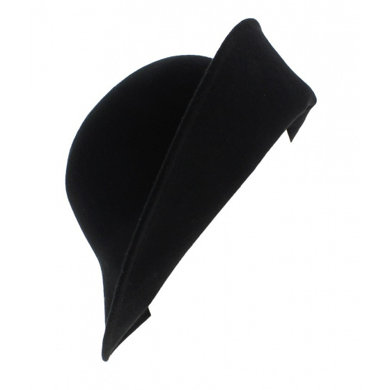 Multi-Shape Wool Felt Cloche Hat Black - Scala