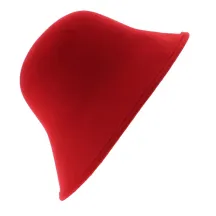 Chapeau Cloche Multi-Formes Feutre laine Rouge - Scala Reference : 6392 | Chapellerie Traclet