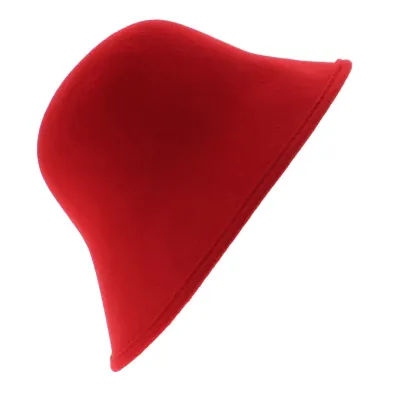 Chapeau Cloche Multi-Formes Feutre laine Rouge - Scala Reference : 6392 | Chapellerie Traclet