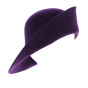 Multi-Shape Bell Hat Wool Felt Plum - Scala