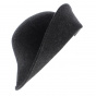 Multi-Shape Cloche Hat Wool Felt Anthracite - Scala