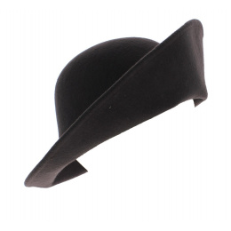 Multi-Shape Cloche Hat Wool Felt Brown - Scala