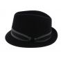 Jazzy Jazzy Wool Felt Trilby Hat - Black - Aussie Apparel
