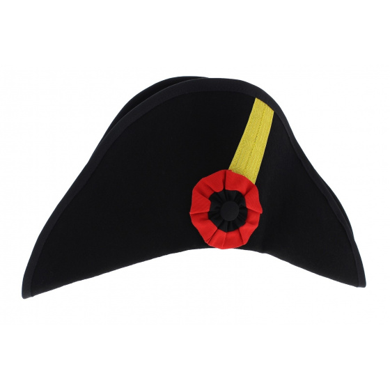 Bicorne 1er Empire Feutre Laine Noir - Traclet