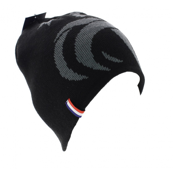 Official FFF short beanie in black with gray acrylic rooster