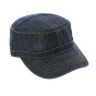 Army Cap Dirty Denim Faded Jean - Atlantis