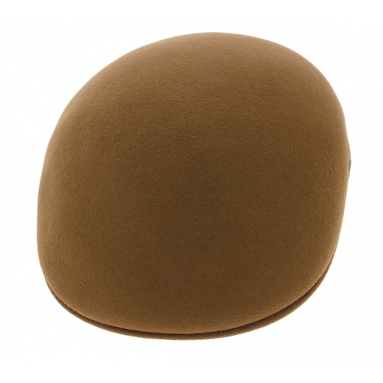 Curved Fur Felt Cap Camel - Guerra