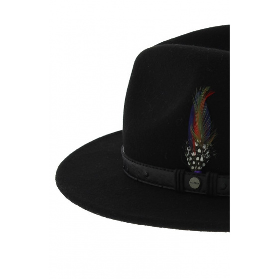 Chapeau Traveller Stetson - Pitman noir Chapeau Traveller Stetson - Pitman noir
